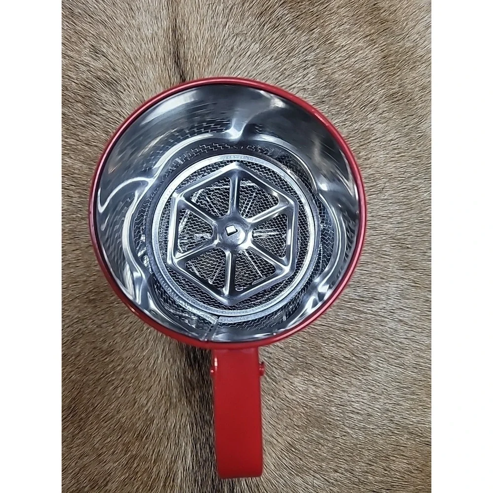 Red Christmas Flour‎ Sifter Squeeze Handle Manual Kitchen Baking Happy Holidays